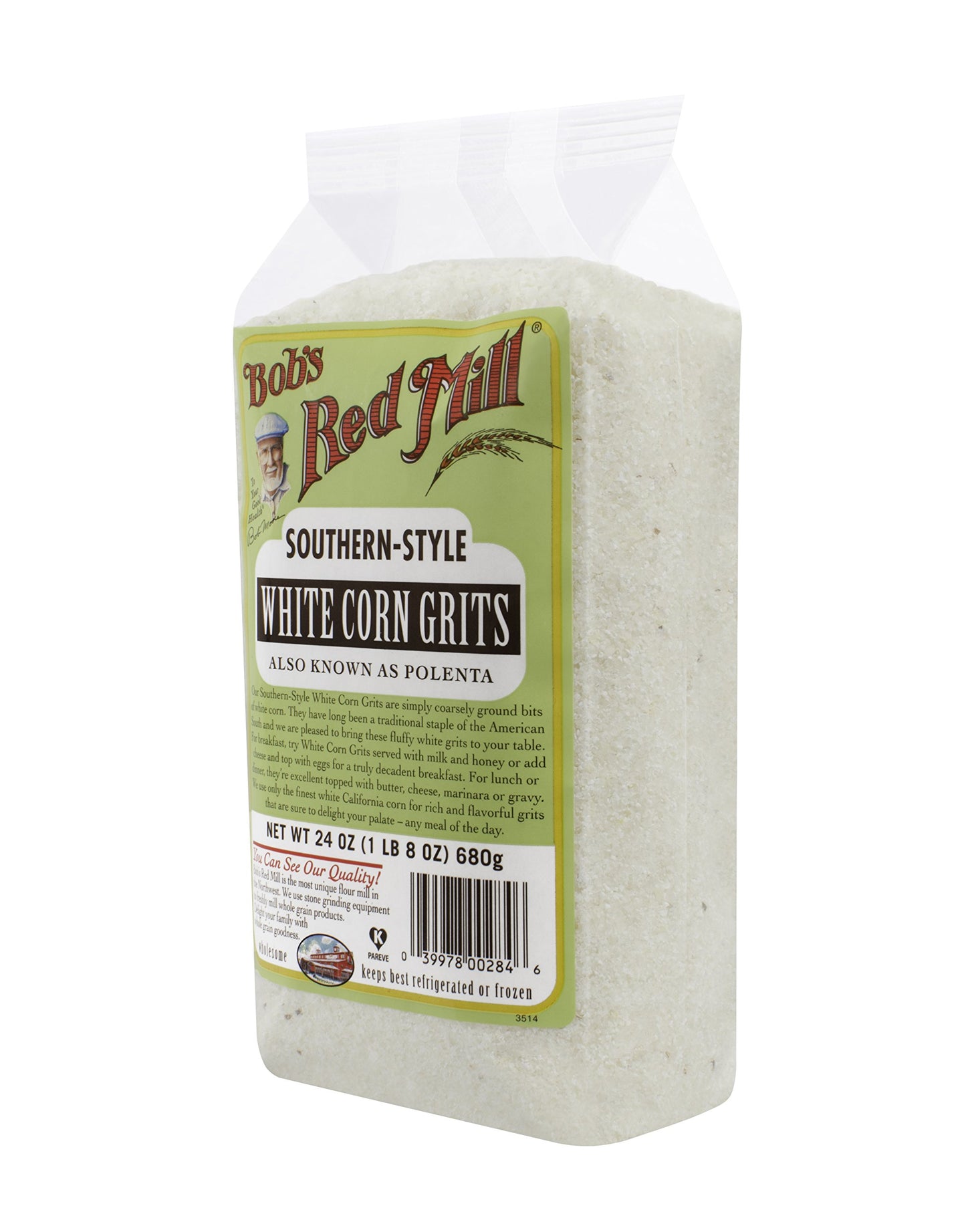 Bobs Red Mill White Corn Grits/Polenta, 24 Ounce, Pack of 1