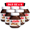 Nutella Hazelnut Spread With Cocoa For Breakfast, Bulk 6 Pack, 26.5 Oz Per Jar