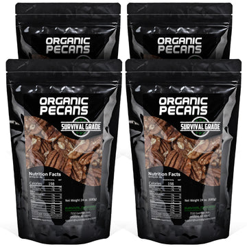 Survival Grocery - Organic Pecans (96 oz./4 Bags)