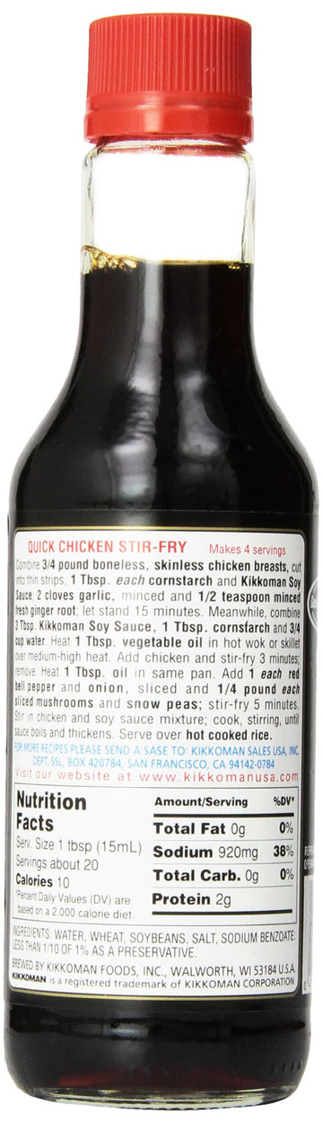 Kikkoman Soy Sauce, 10 Fl Oz