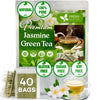 Freshdrinkus, Premium 40 Jasmine Green Tea Bags, 100% Natural & Pure From Jasmine Green Tea. Jasmine Green Herbal Tea. Made With
