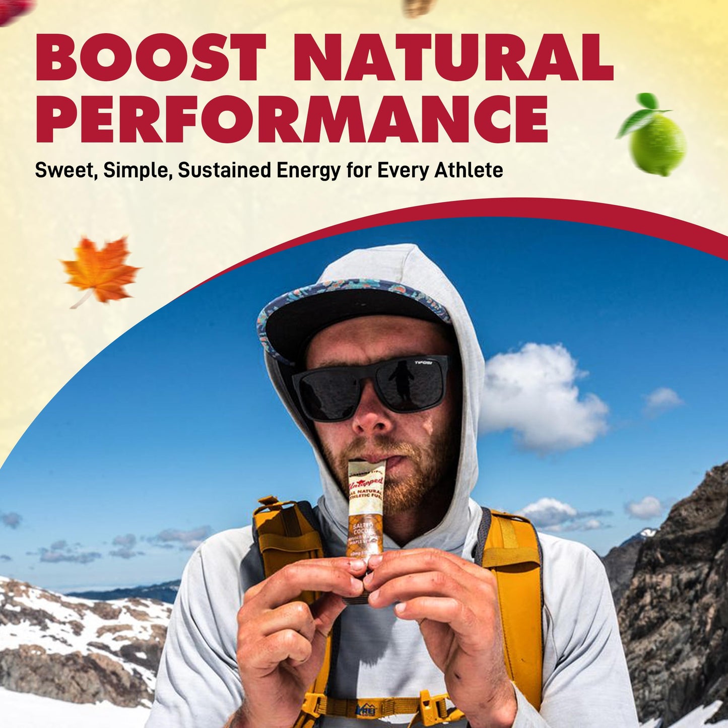 UnTapped Maple Syrup Energy Gels Pack of 20 | 5 All-Natural Flavors Including Coffee Raspberry Pure Maple Citrus & Cocoa | USDA Organic-Certified Maple Syrup for Long-Lasting Energy