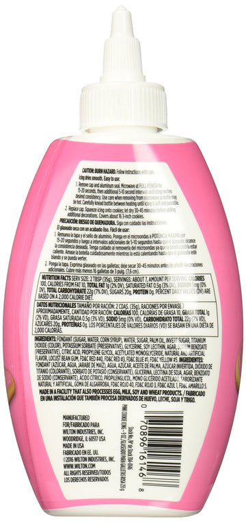 Wilton Cookie Icing - Quick, Easy-To-Use And Ready For Cake And Cookie Decorations, 9 Ounce, Pink