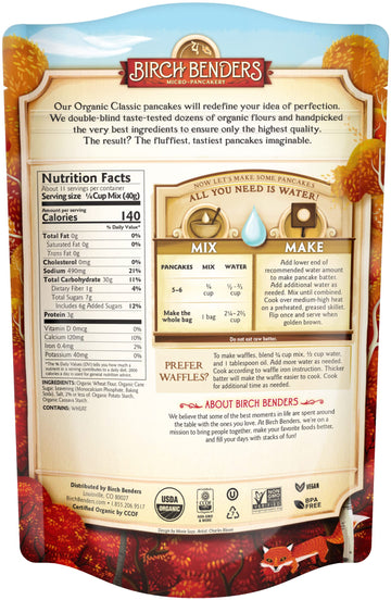 Birch Benders Pancake and Waffle Mix - Classic - Case of 6 - 16 oz.