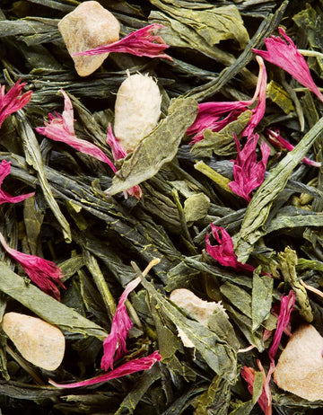 Dammann Freres Loose Leaf Miss Dammann enhanced French Gourmet Green Tea Blend Ginger Passion Fruit Lime Flavors 3.52 Ounce Tin