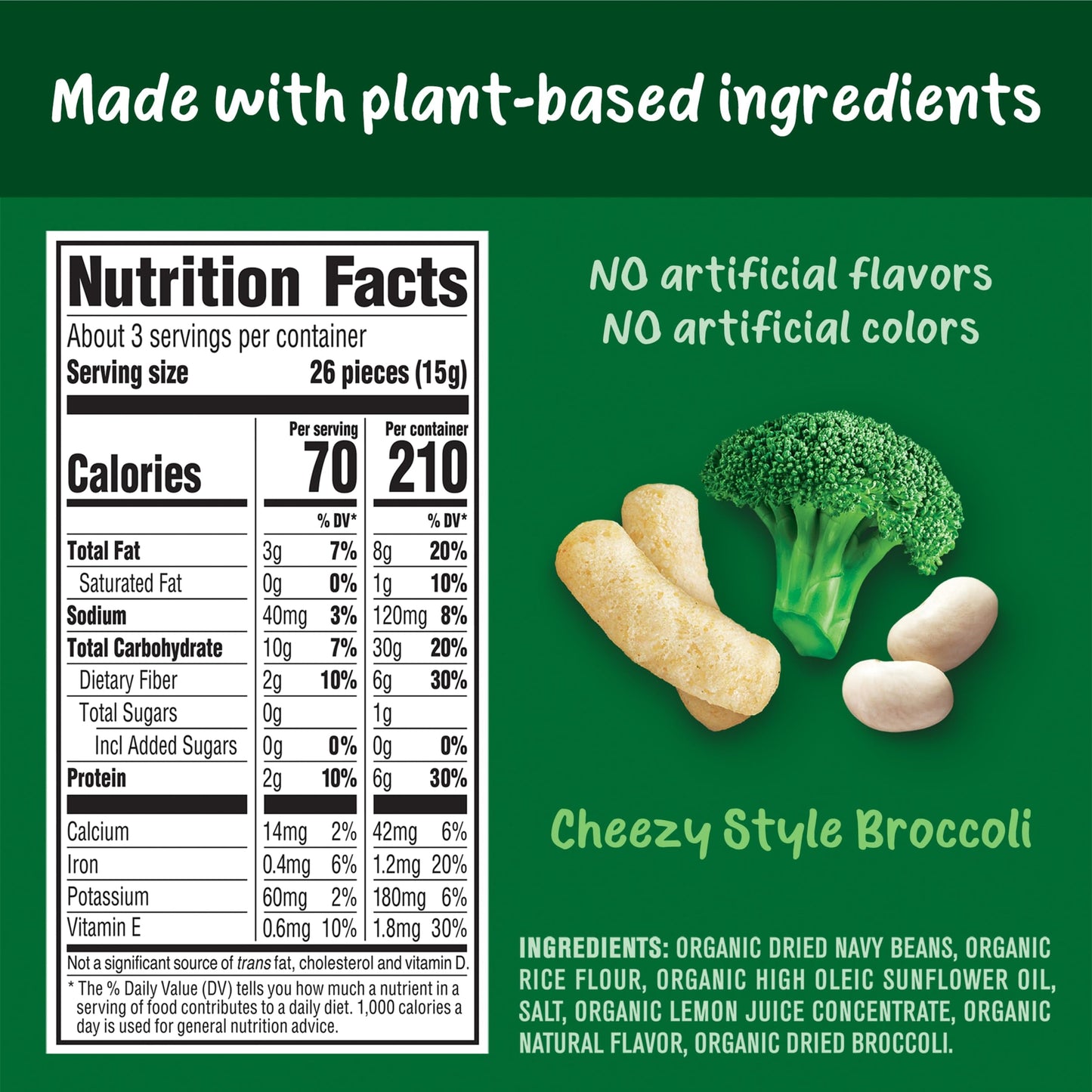 Gerber Toddler Food, Organic Lil Crunchies, Plant-Tastic, Cheezy Style Broccoli, Toddler Snacks, Baby Food, Baby Snacks, 1.59 Ou