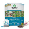 ORGANIC INDIA Tulsi Breakfast Herbal Tea - Black Tea, Holy Basil, Relieve Stress & Energize, USDA Organic, Non-GMO, Caffeinated