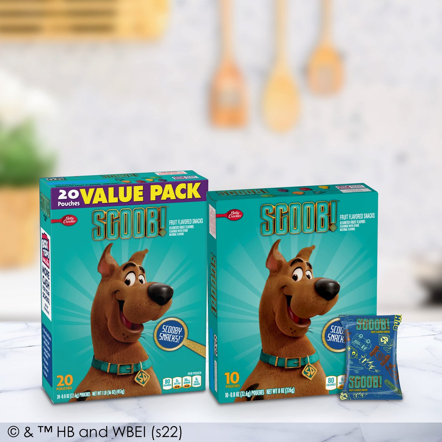 Betty Crocker Scooby Doo Snacks, Fruit Snacks, 8 Oz, 10 Ct (Pack Of 8)