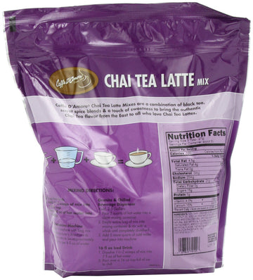Chai Amore Tea Latte Tahitian Vanilla Blended Drink Mix, 3 Pounds