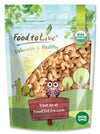Food to Live Organic Dry Roasted Whole Cashews with Himalayan Salt, 2 Pounds Non-GMO, Oven Roasted and Lightly Salted Nuts, No O