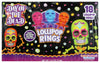 Halloween Day of the Dead Sugar Skull Lollipop Rings,7.61 ounce, Box of 18
