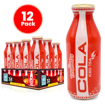 Tropikiss 12-Pack Cola Iced Tea - Antioxidant-Rich Refreshing Drink | Natural Bottled Ice Tea | Healthy & Flavorful Beverage