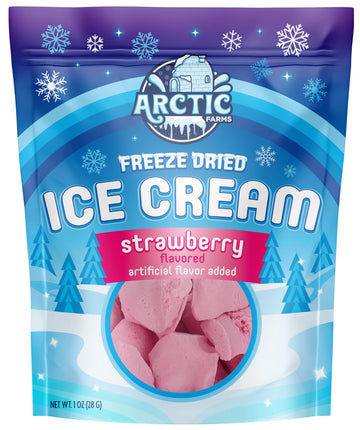 Arctic Farms Freeze Dried Ice Cream That Does Not Melt (Strawberry)