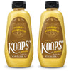 KOOPS Honey Mustard Gourmet Mustard Sauce, Gluten-Free, Kosher, 12 Oz, Pack of 2