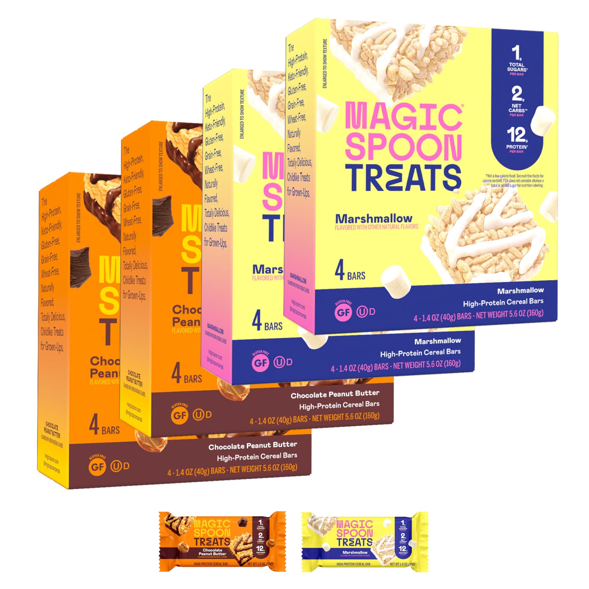MAGIC SPOON Treats - High Protein, Low Carb, Keto Friendly, Low Sugar, Gluten Free, Crispy Protein Bar Cereal Bar, On-The-Go Hea