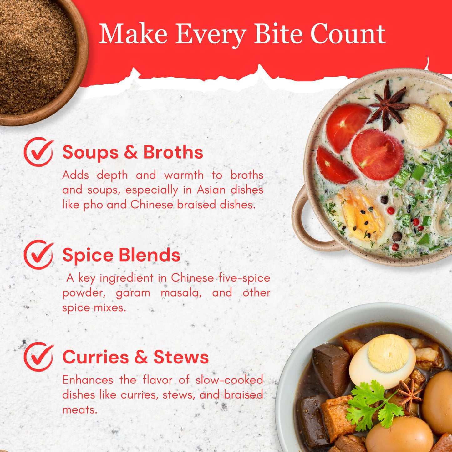 Byait Whole Star Anise, Premium Dried Chinese Anise for Tea and Cooking, 6 Oz