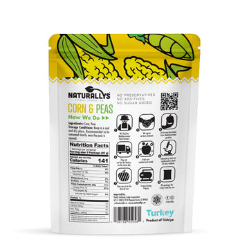Naturallys Freeze-Dried Fruit Snacks, 100% All Natural, No Sugar Added, Corn & Peas Variety Packs