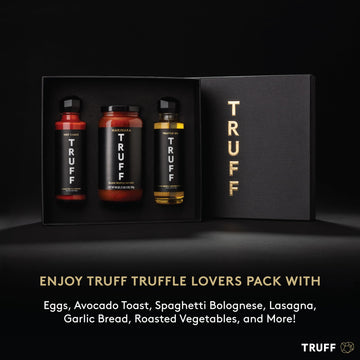 TRUFF Truffle Lovers Pack - TRUFF Hot Sauce, TRUFF Oil, and TRUFF Black Truffle Pomodoro Pasta Sauce - Truffle Hot Sauce Gift Pa