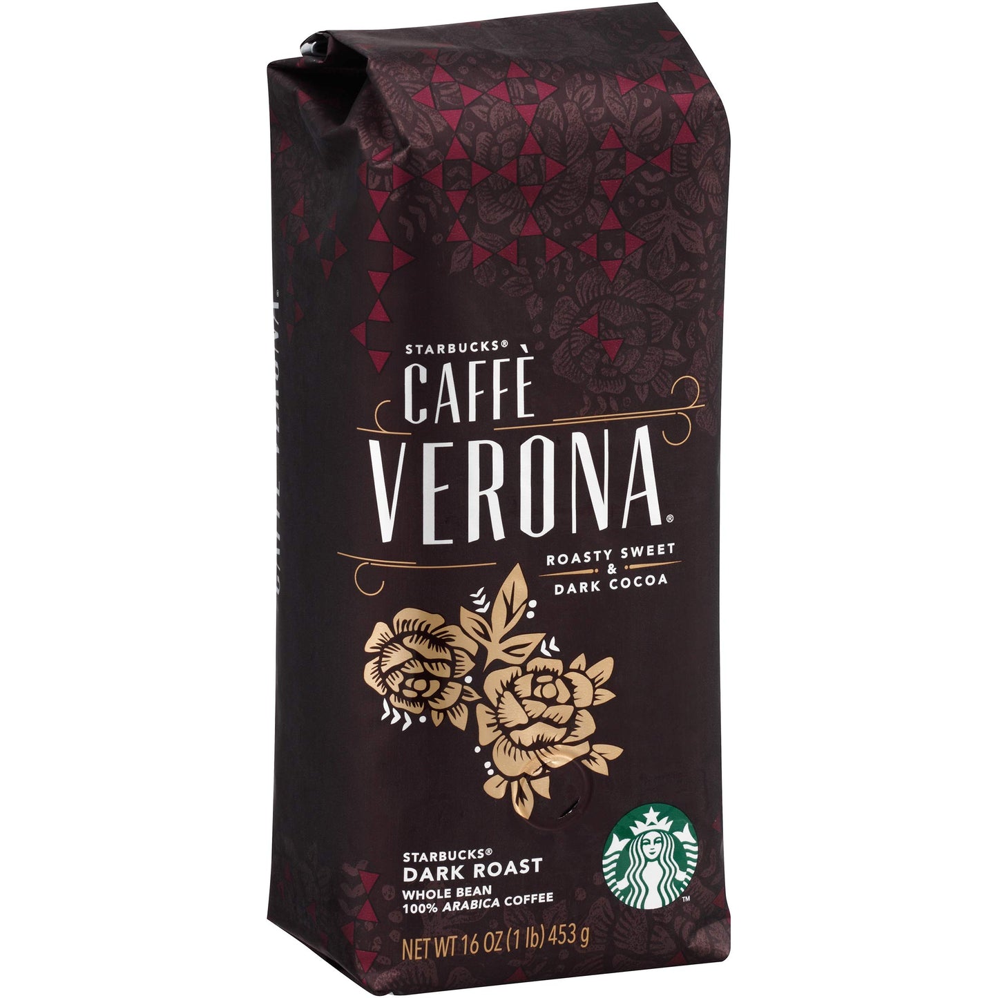 Starbucks Caff Verona Whole Bean Coffee, 16 Oz, Pack of 6