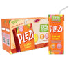 PLEZi Fruit Juice Boxes For Kids, Orange Smash - Low Sugar Drinks with Dietary Fiber, Healthy Vitamin C, and Potassium Electroly