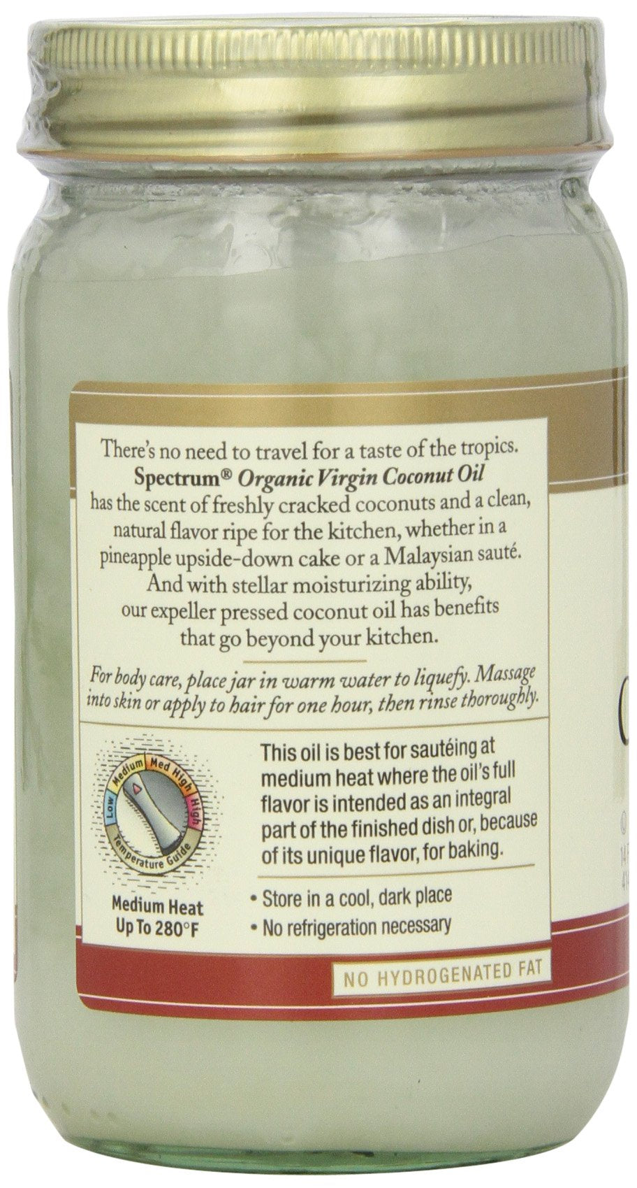 Spectrum Naturals Unrefined Coconut Oil (12X14 Oz)