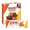 think! Protein Bars with Chicory Root for Fiber, Digestive Support, Gluten Free with Whey Protein Isolate, Salted Caramel, Snack