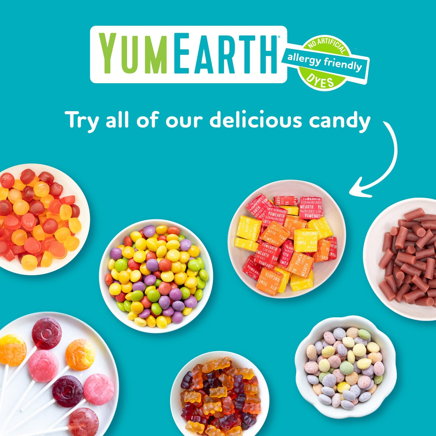 YumEarth Organic Gummy Bears - Fruity Gummy Candy Snack Packs Gluten Free Snacks for Kids - Allergy Friendly Non-GMO No Artificial Flavors or Dyes - Assorted Flavors 0.7 oz. (Pack of 35)