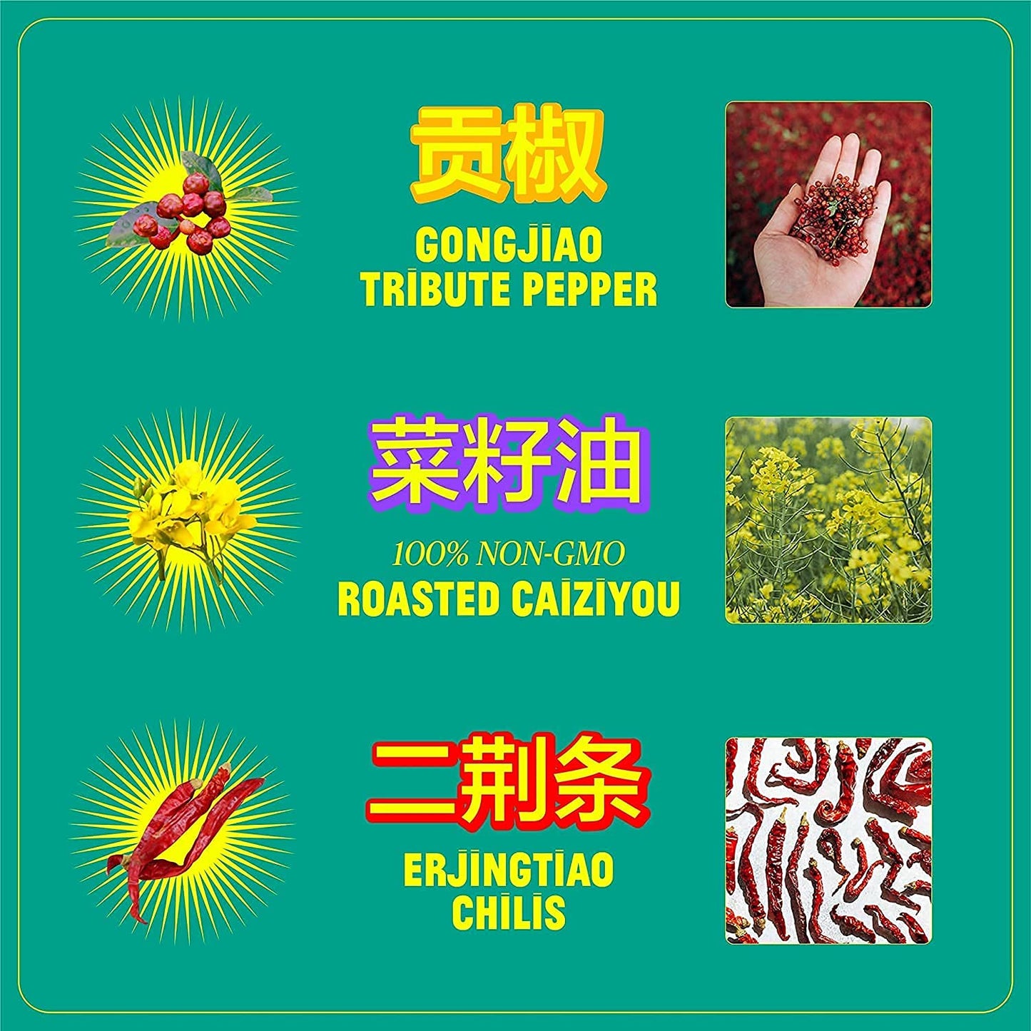 Flybyjing Sichuan Chili Crisp, Gourmet Spicy Tingly Crunchy Hot Savory All-Natural Chili Oil Sauce W/Sichuan Pepper, Versatile H