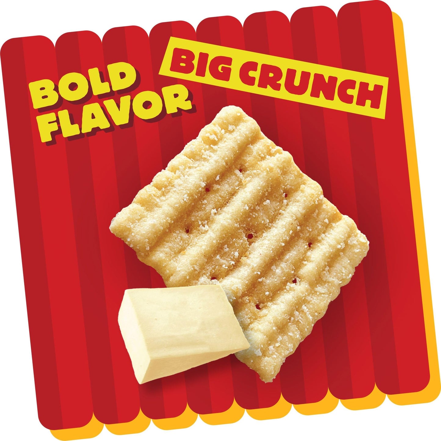 Cheez-It Grooves Crunchy Cheese Crackers, Snack Crackers, Lunch Snacks, Sharp White Cheddar (6 Pouches)