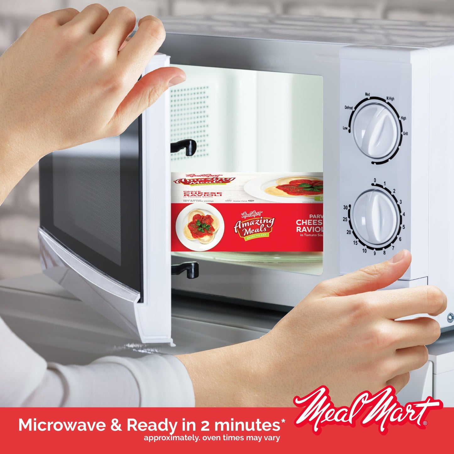 Kosher Parve Ready Meals - Cheese Ravioli In Tomato Sauce, Mre Meals Ready To Eat, Halal, (3 Pack) Prepared Entree Fully Cooked,