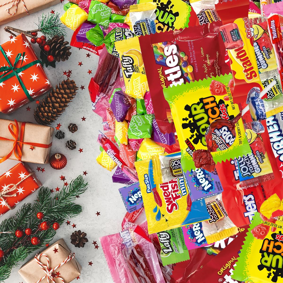 Bulk Candy Mix - 6lb of Individually Wrapped Party Variety, Favorite Sweets Giant Bag Assorted Classic for Pinata Filler, Goodie