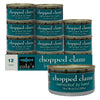 COLES CANNED AND CHOPPED CLAMS - Harvested in Crystal Clear Water, Gluten Free Food, High Protein and Low-Calorie Clams - Pack o