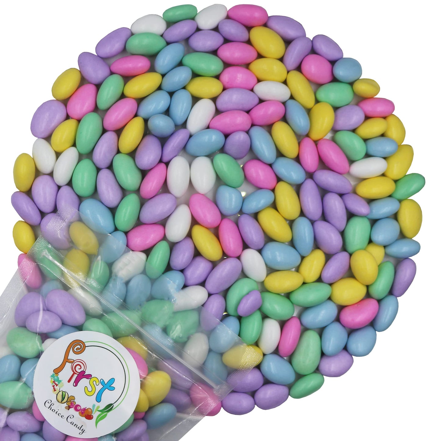 Firstchoicecandy Jordan Almonds (Assorted Pastel Colors, 2.5 Pound (Pack Of 1))