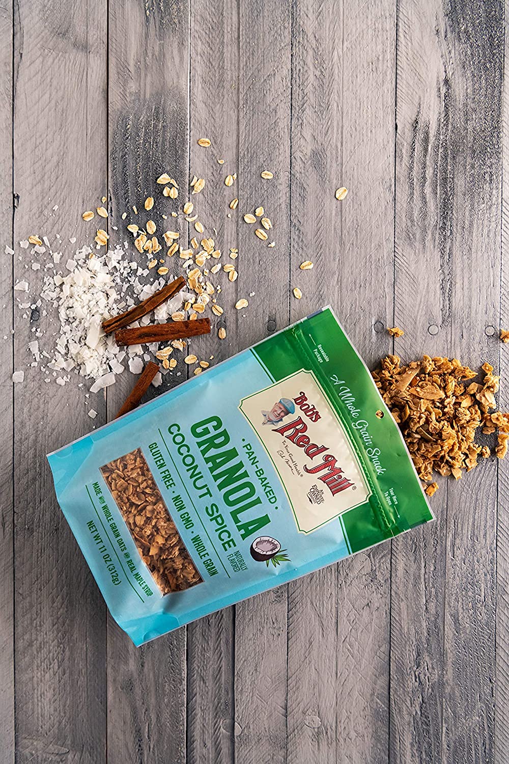 Bob'S Red Mill Pan-Baked Granola Coconut Spice, 11 Ounce (Pack Of 2)