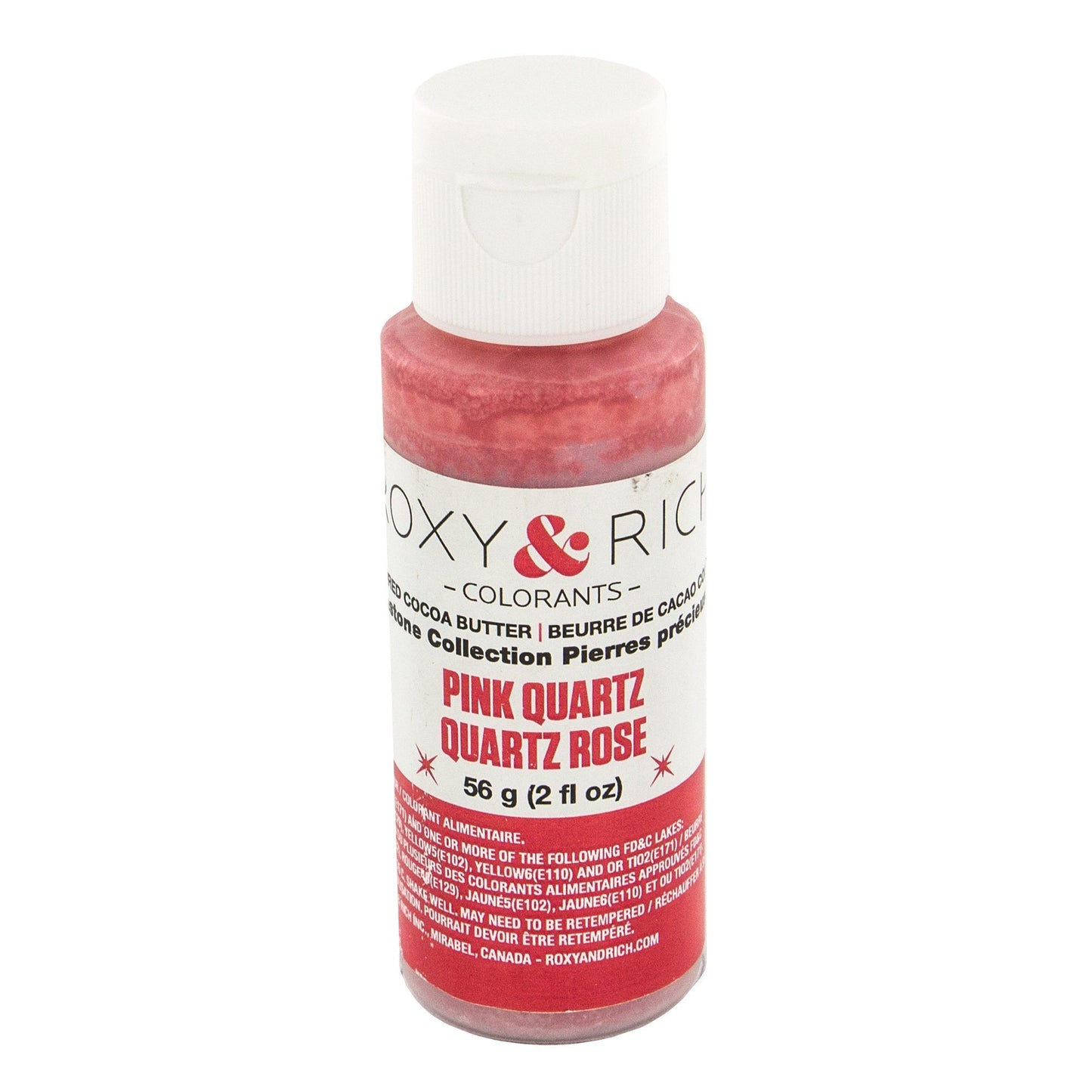 Roxy & Rich Gemstone Collection Cocoa Butter, 56 Grams Pink Quartz