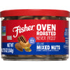 Fisher Snack Oven Roasted Never Fried, Almonds, Cashews, Pecans, Pistachios, Made with Sea Salt, Deluxe Mixed Nuts, 8.75 Oz