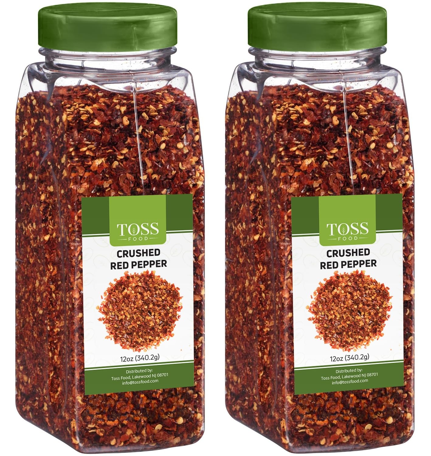 Crushed Red Pepper Flakes, Red Chili Flakes Bulk Spice 24 Oz (12 Oz Container Pack Of 2), Hot Pepper Flakes For Pizza Seasoning,