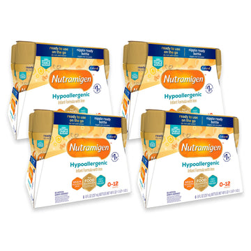Enfamil Nutramigen Hypoallergenic Baby Formula With Iron, Lactose Free, Colic Relief From Cows Milk Allergy Starts In 24 Hours, Brain Building Dha, Concentrated Liquid, 8 Fl Oz, 24 Bottles