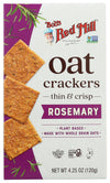 Bobs Red Mill Rosemary Thin & Crisp Oat Crackers, 4.25 Oz