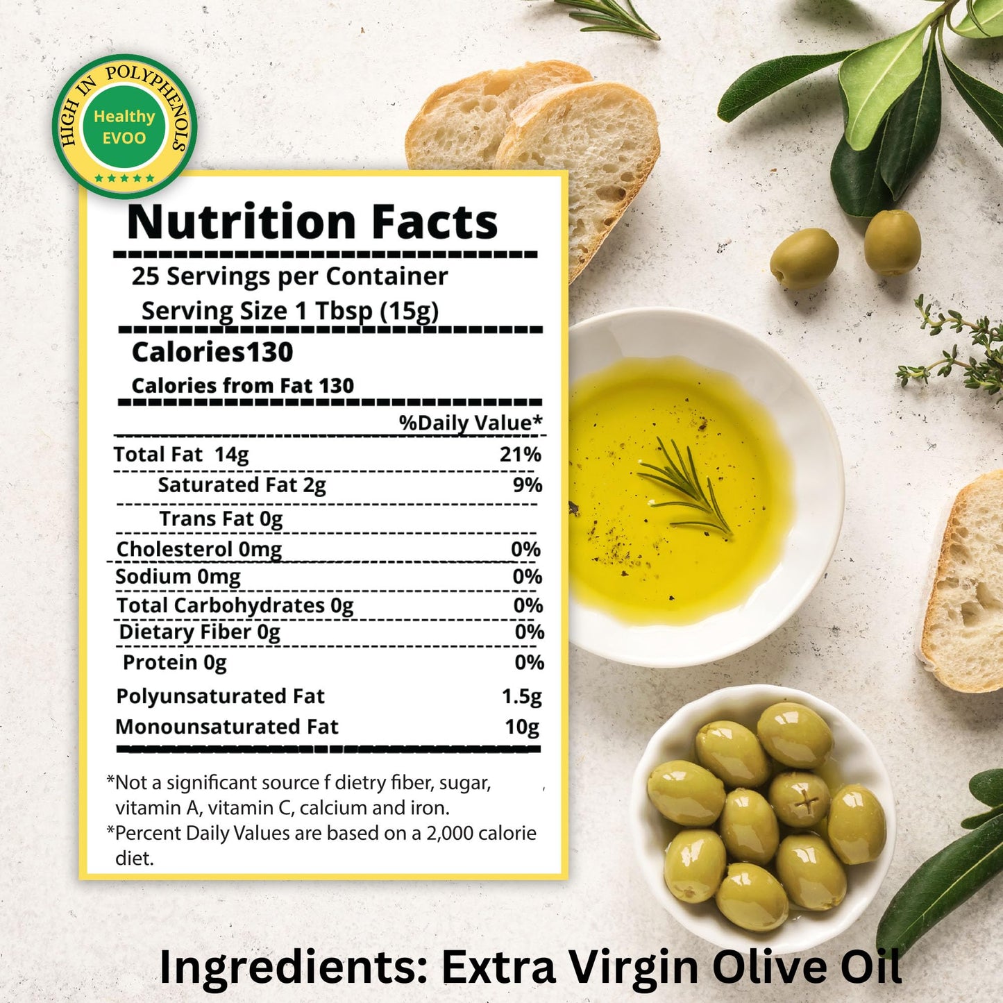 M.G. PAPPAS Extra Virgin Olive Oil - High Polyphenol, Cold Pressed & Unfiltered, 12.7 Fl Oz - Award Winning Greek Hydroxytyrosol Oil