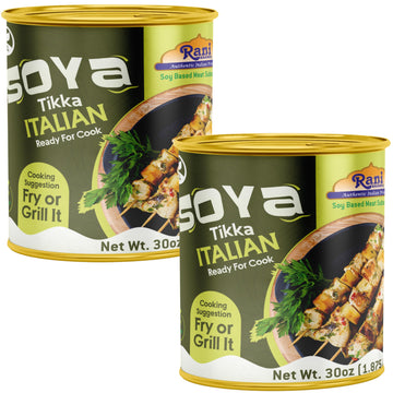 Rani Soya Tikka Italian 30oz (1.875lbs) 850g, Pack of 2, Ready for Cook ~ Easy Open Lid | All Natural | Vegan | No Colors | NON-