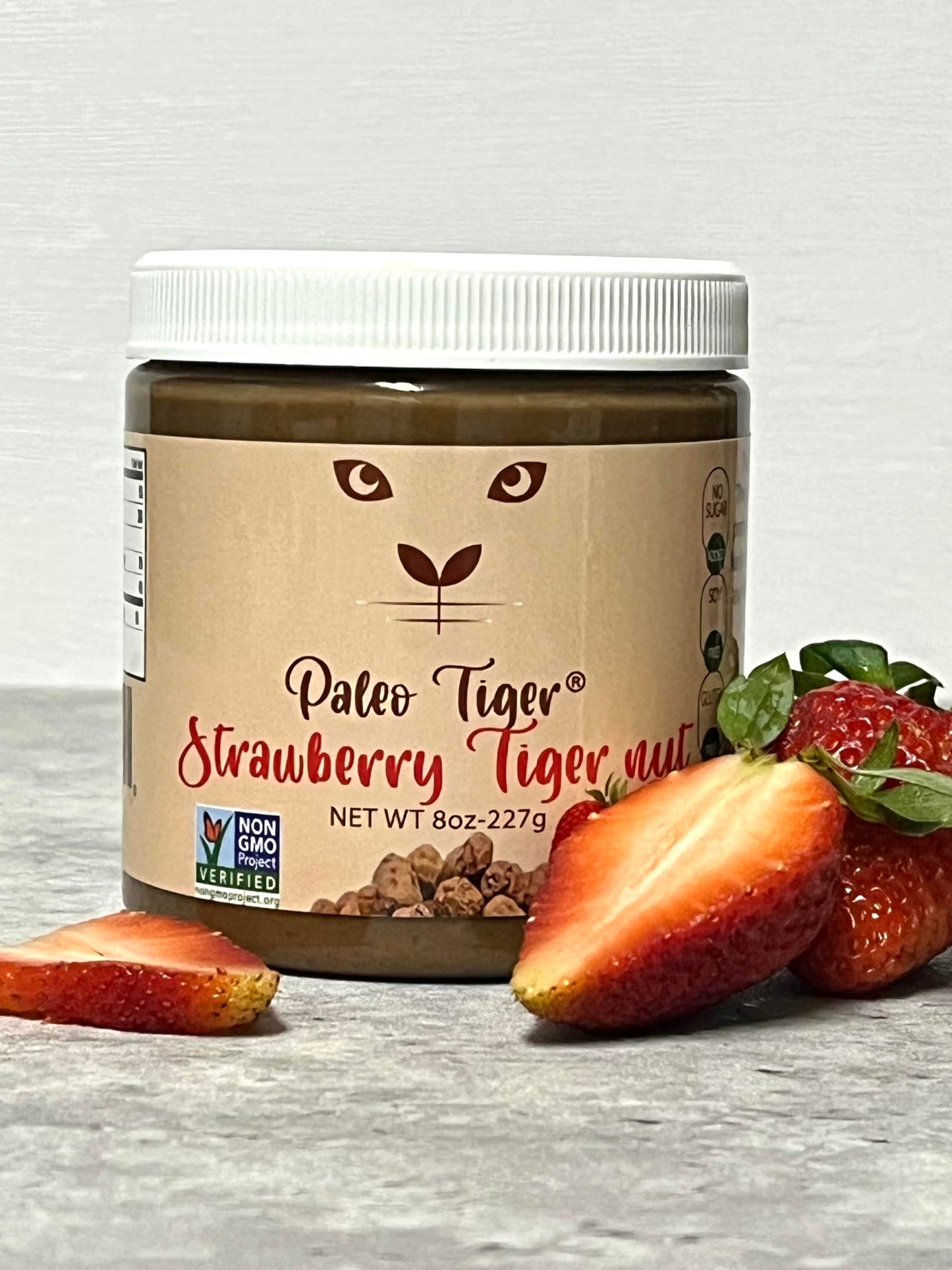Paleo Tiger'S Limited Edition Strawberry Tiger Nut Butter | Aip & Paleo Friendly | Made With Tiger Nuts, Avocado Oil & Strawberr