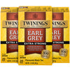 Twinings Earl Grey Tea Extra Strong 3-Pack – A Bright And Zesty Black Tea Infused With Citrus Bergamot Flavours, Caffeinated Tea Bags, Individually Wrapped, 20 Count Ea