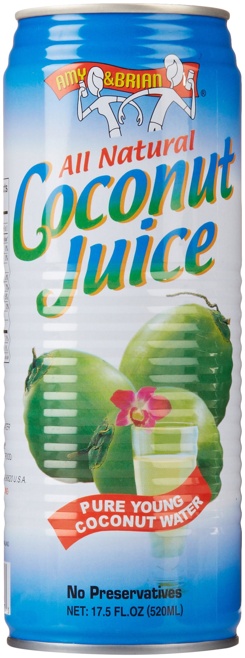 Amy & Brian, Coconut Juice, 17.5 Oz
