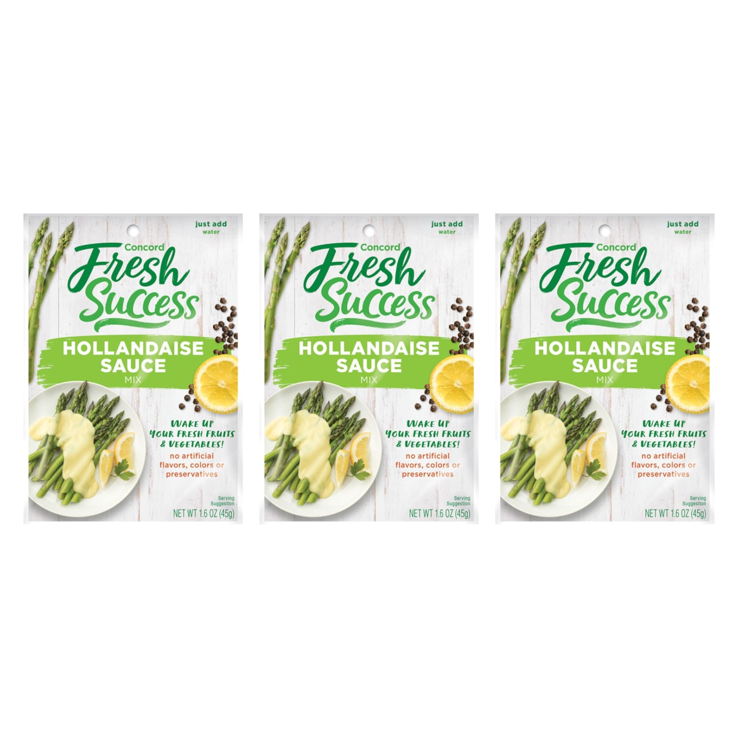 Concord Foods Hollandaise Sauce Mix: Indulgent Lemon & Butter Infusion for Gourmet Dining - Elevate Your Meals with Creamy Richn