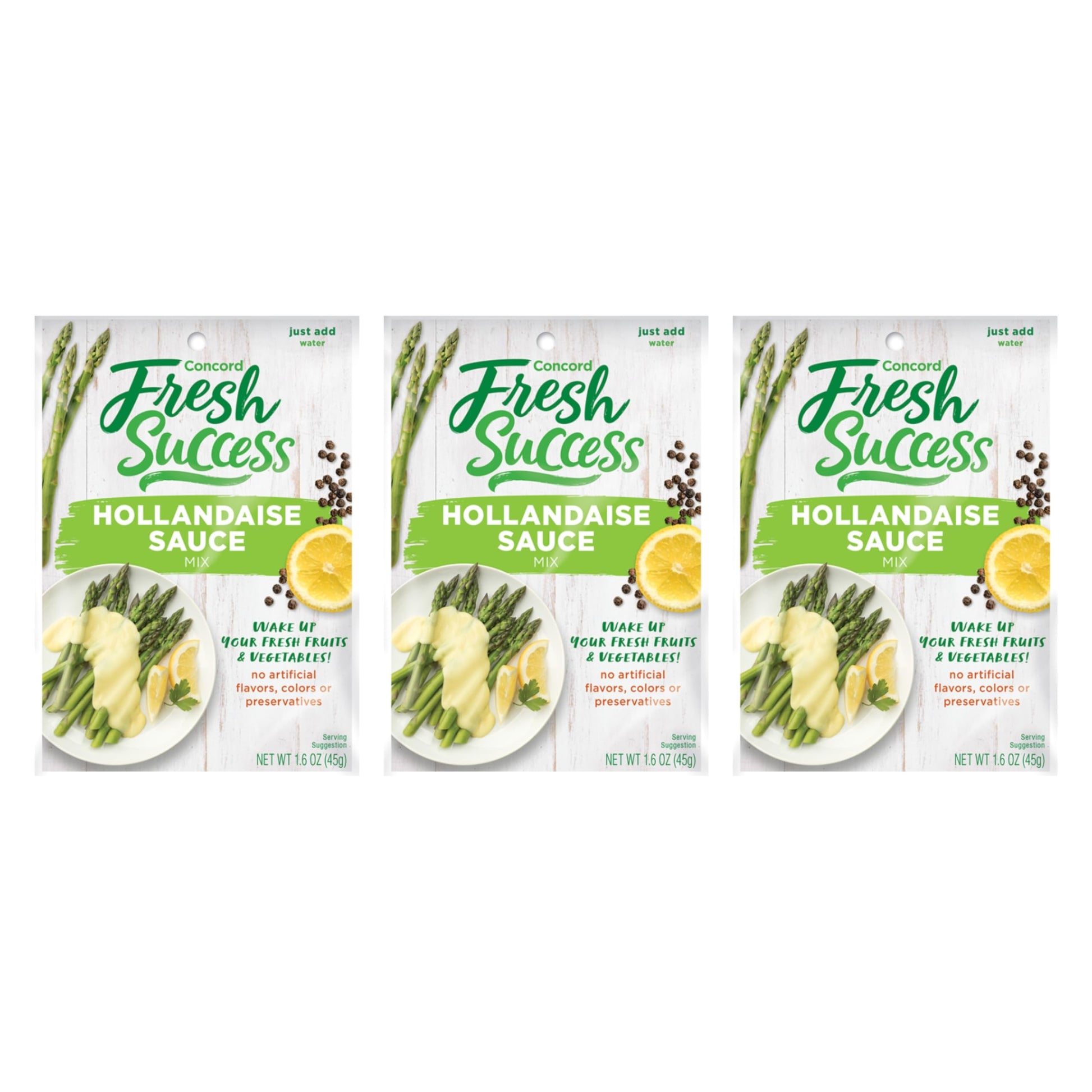 Concord Foods Hollandaise Sauce Mix: Indulgent Lemon & Butter Infusion for Gourmet Dining - Elevate Your Meals with Creamy Richn