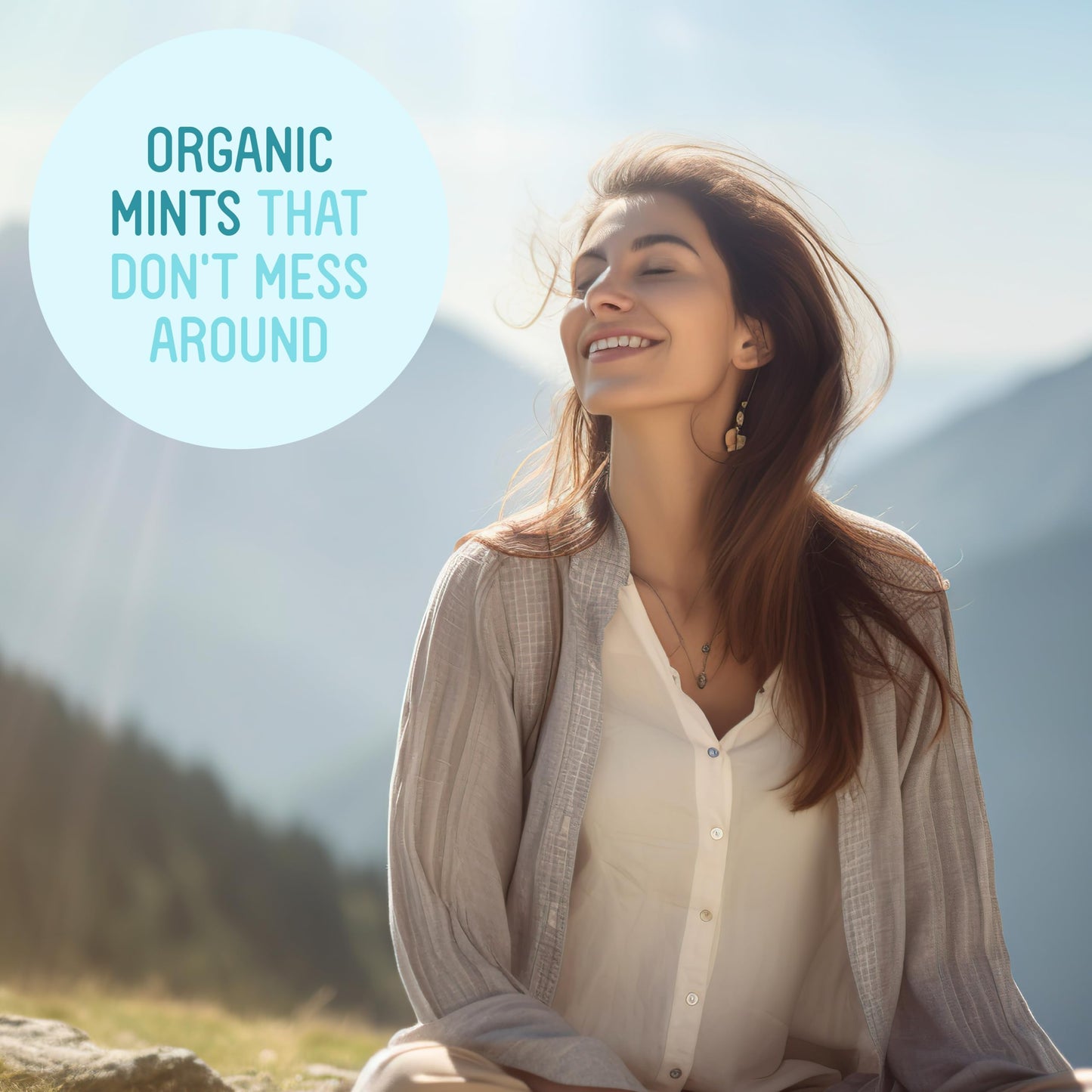 VerMints Organic Breath Mints PepperMint Candy Mints for Real Long-Lasting Flavor, Travel Size Tin - Non-GMO, Nut Free, Gluten F