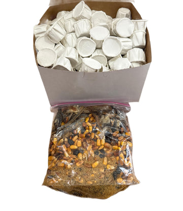 Generic cascarilla caja de 100 cascarillas 1 libra de jutia ahumada santeria pescado ahumado santeria maiz tostado santeria efun