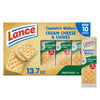 Lance Sandwich Crackers, Captains Wafers Cream Cheese and Chives, 10 Packs, 6 Sandwiches Each