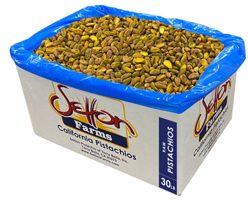 Pistachios Shelled Natural Raw, 30 Lbs. Bulk Case, Kosher (Also perfect for making Dubai Chocolate)